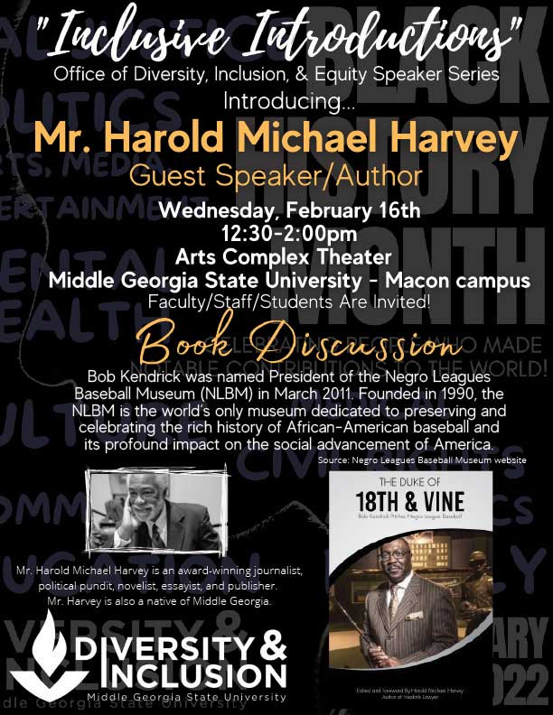 Book discussion flyer.